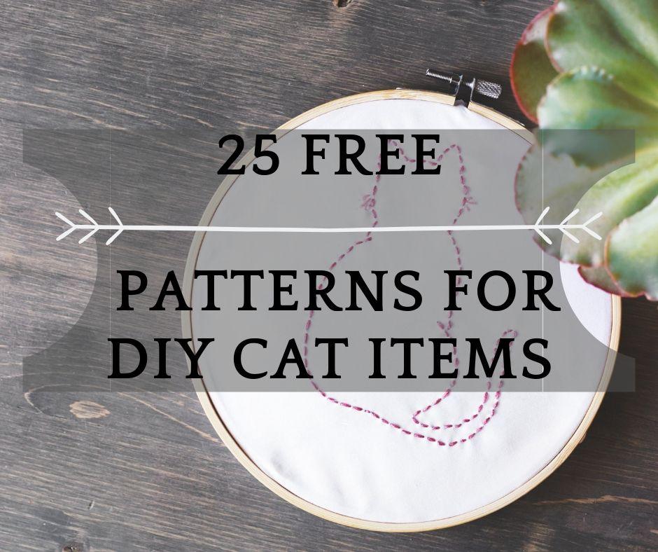 25+ Free Patterns For DIY Cat Items